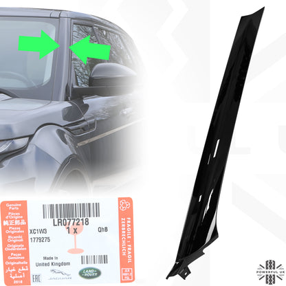 Genuine A Pillar Finisher in Gloss Black for Range Rover Evoque 1 '5 Door' (2011-18) - LEFT