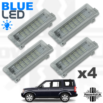 BLUE LED Door Courtesy Lights for Land Rover Discovery 3 & 4 (4pc)