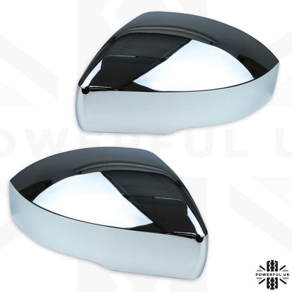 Mirror Covers - Top Half Caps for Range Rover L405  - Chrome