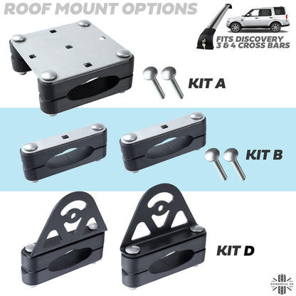 CROSS BAR Mount Clamp Kit for the Land Rover Discovery 3&4  - Kit B