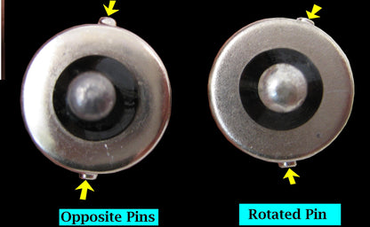 BA15s CHROMED AMBER Indicator Bulb 12v 21W (Opposite Pins)