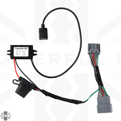 Dash Cam Wiring Kit  for Range Rover Evoque with LATE overhead console (2014+) - USB-A