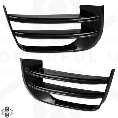 Black Front fog Surrounds wih Black Blades for Range Rover Evoque SE & HSE (2016-19)