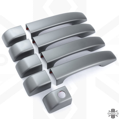 Door Handle Covers (9pc set) for Range Rover L322 -  Brunel Grey