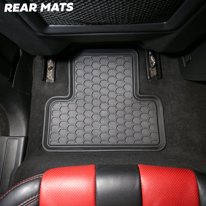 Rubber Floor Mats (Aftermarket) - RHD - for Range Rover Evoque (2011-18) SALOON