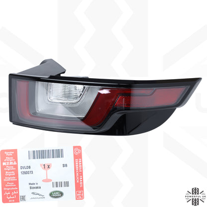 RH Genuine Rear Light Assembly for Range Rover Evoque 1 - Facelift - Smoked - NAS Spec