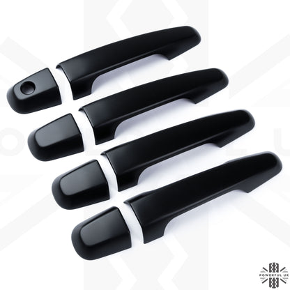 Door Handles - Satin Black (4dr) for Mitsubishi L200 2016-19 - NO Keyless