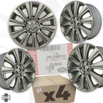 19" Alloy Wheels - Satin Grey Gold - Set of 4 for Range Rover Evoque Genuine