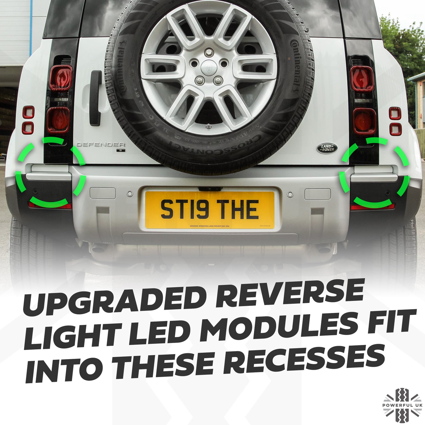 LED Reverse light upgrade kit for Land Rover Defender L663 - All White