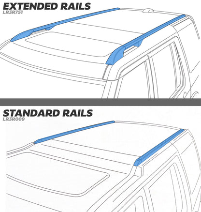 Genuine Roof Rails 'Standard Length' for Land Rover Discovery 3/4 - Silver