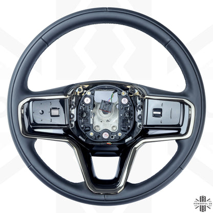 Steering Wheel - NON Heated - Ebony Leather + Moonlight Bezel for Range Rover Velar 2021+