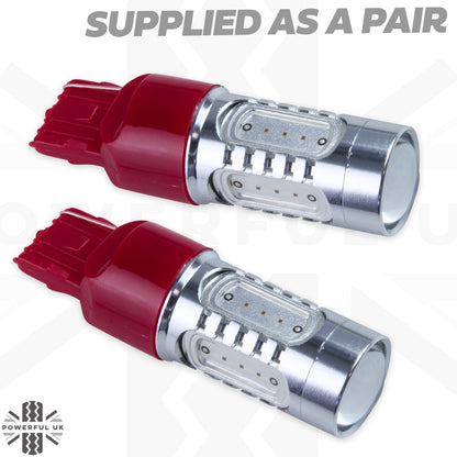 Red LED Bulb (T20) - for Rear Fog Lamps - PAIR