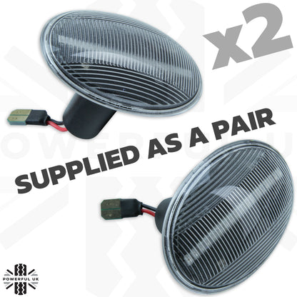 Side Repeaters (Pair) - LED - Clear - Dynamic Sweep - for BMW Mini (R55,R56,R57,R58,R59)