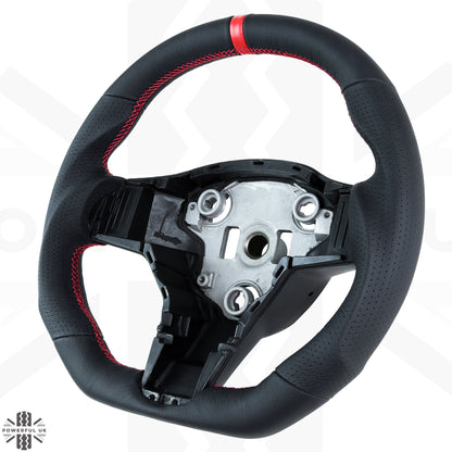 Steering Wheel - Non-Heated - Sports Grip - Red Stitch - for Tesla Model 3