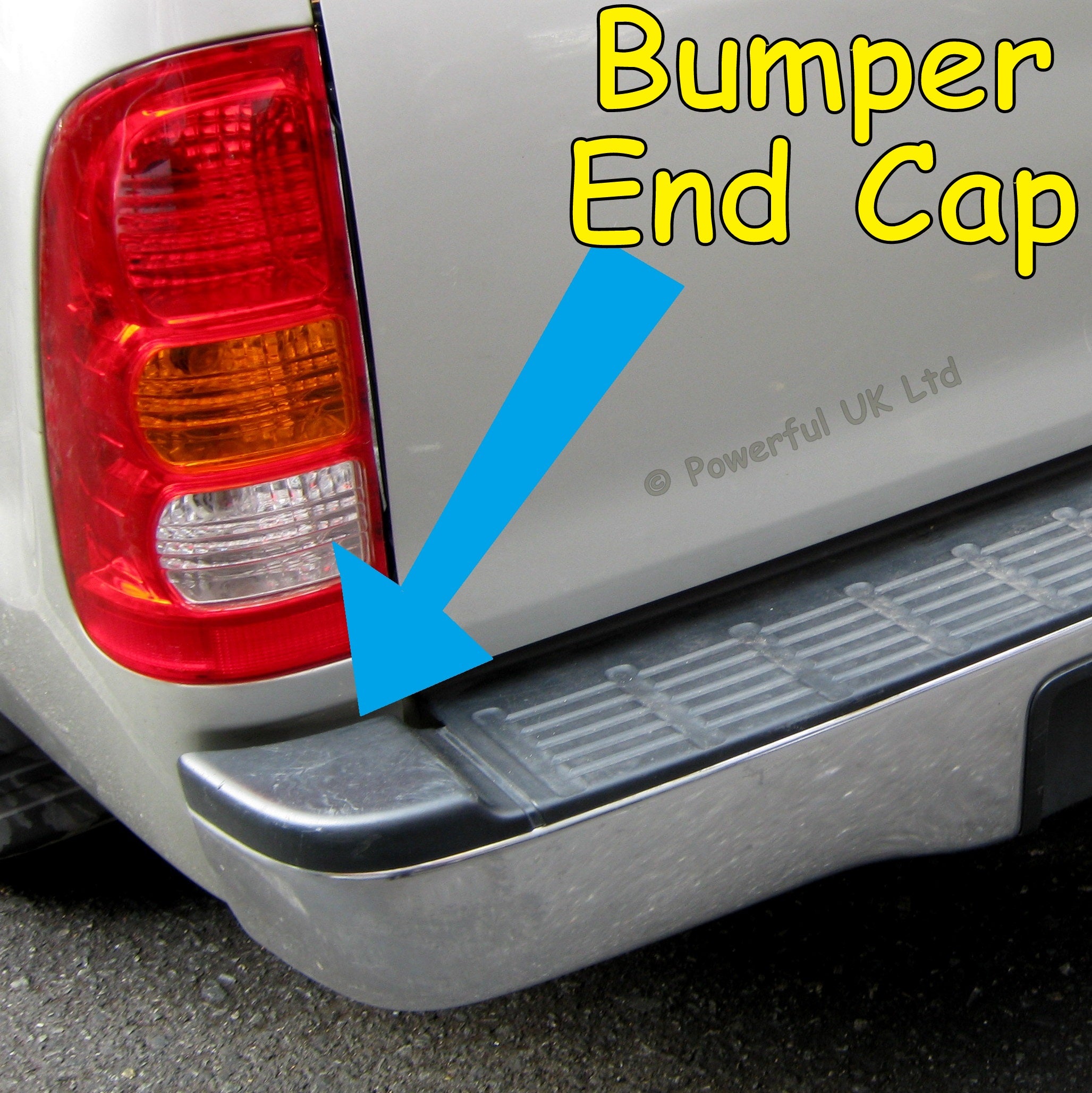 Rear Bumper Plastic End Cap - Aftermarket - Left Hand - for Toyota