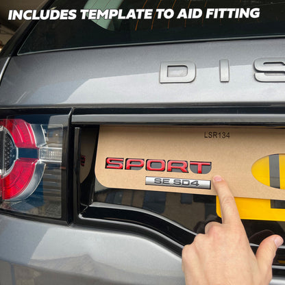 Tailgate SPORT Lettering - All Black for Land Rover Discovery Sport