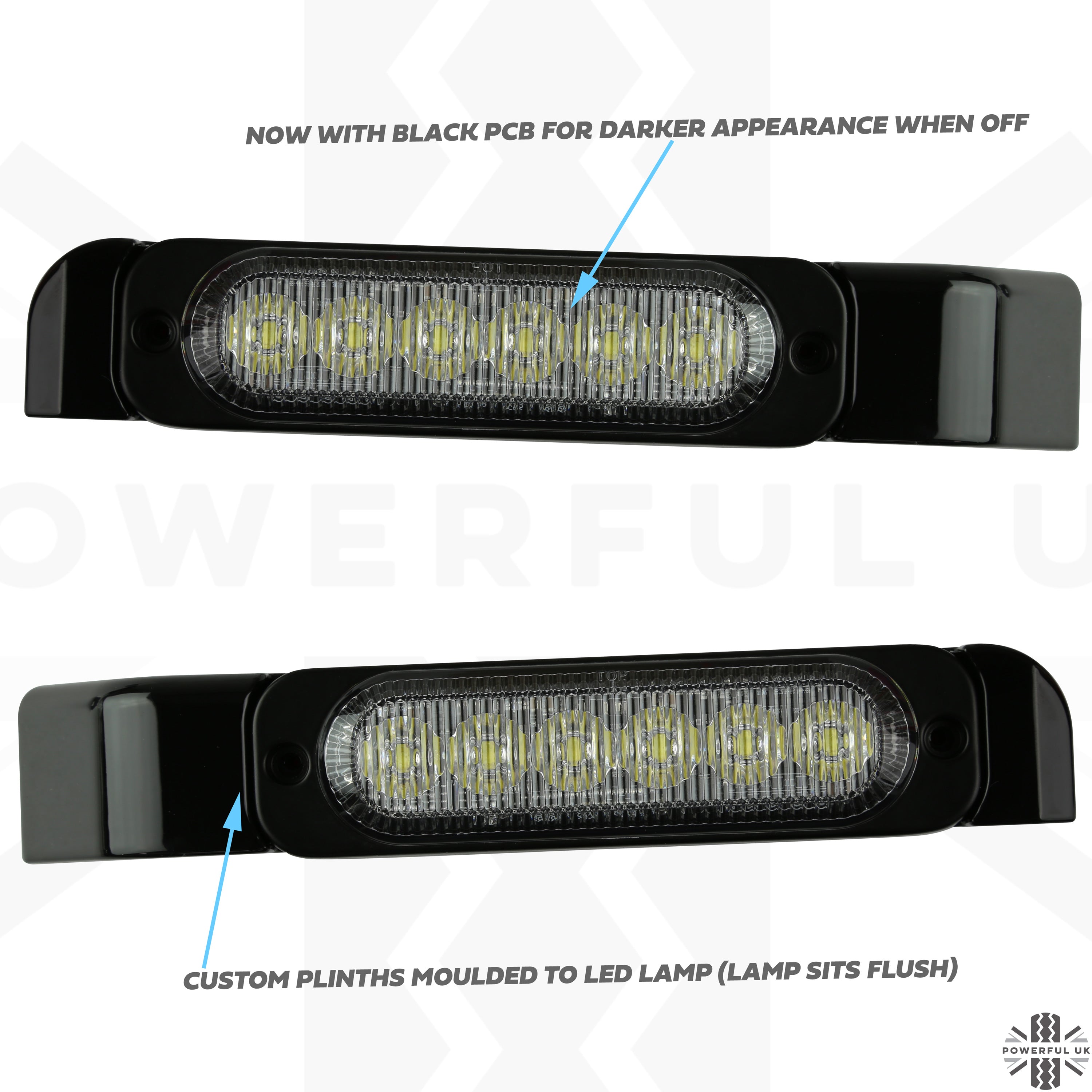 LED rear light upgrade kit for Land Rover Defender L663 White