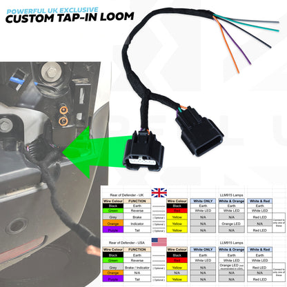 LED Reverse light upgrade kit for Land Rover Defender L663 - All White