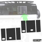 Side Panel Decal Kit - 'Blank & Badge Relocate' - Matte Black for Land Rover Defender L663