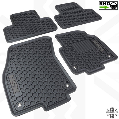 Rubber Floor Mats (Aftermarket) - RHD - for Range Rover Evoque (2011-18) SALOON