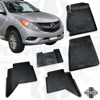 Mazda BT-50 2012 Deep Dish Rubber Mat Set (5pc)