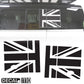 Side Panel Decal Kit - 'Union Jack Flag' - Matte Black for Land Rover Defender L663(110)