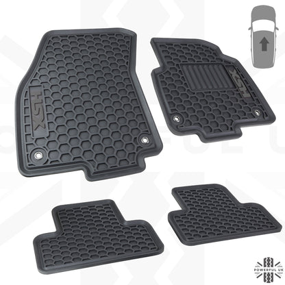 Rubber Floor Mats (Aftermarket) - RHD - for Range Rover Evoque (2011-18) SALOON