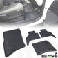 Rubber Floor Mat Set - RHD - for Land Rover Defender L663 (110) - 7 seat