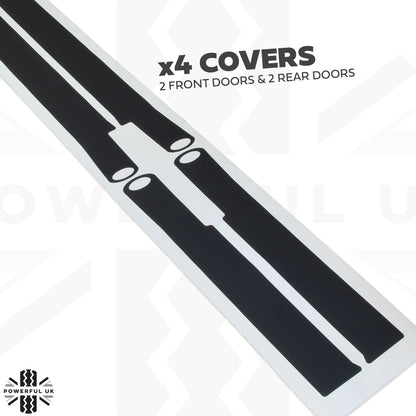 Door Sill Vinyl Cover & Badge Set for Land Rover Discovery 3 & 4