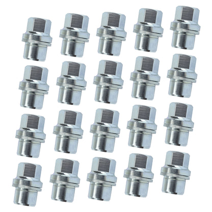 Silver Alloy Wheel Nuts 20pc kit for Land Rover Classic Defender - Alloy wheel type