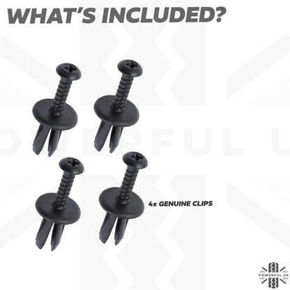 4x Clips for Front Grille (Plastic Screw Rivet type) for Range Rover Velar