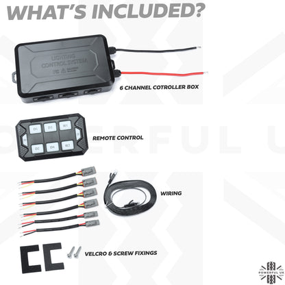 Auxillary Light Controller Box & Remote (Bluetooth)