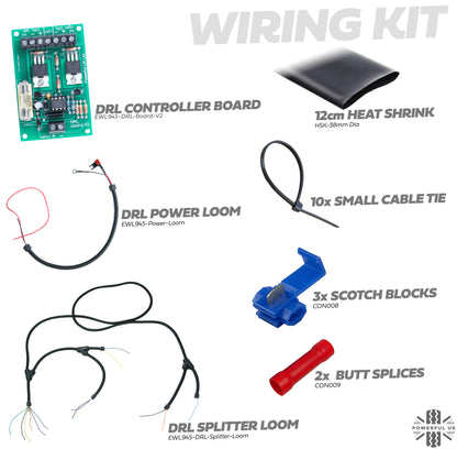 DRL / Fog Light Lamp Wiring + Controller Board Kit