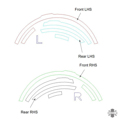 Wheel Arch Decal Kit for Land Rover Freelander 2