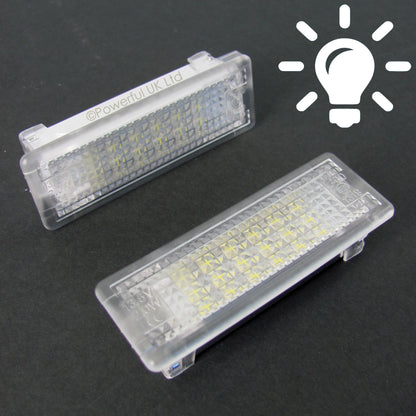 WHITE LED Door Courtesy Lights for Land Rover Freelander 2 (2pc)