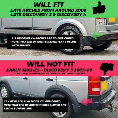 Genuine Mudflap Kit - Rear - for Land Rover Discovery 3(2009) & Discovery 4