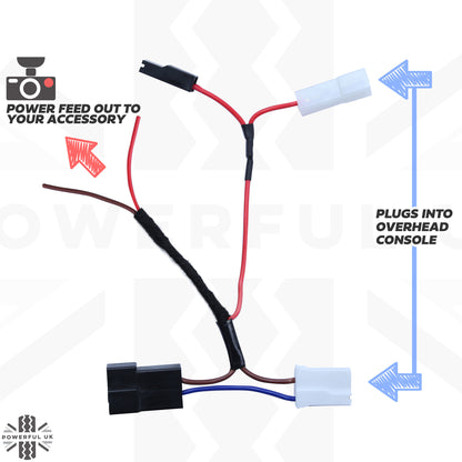 Overhead Console 'Dashcam' Power Tap-in Loom for Land Rover Freelander 2 (2007-2012)